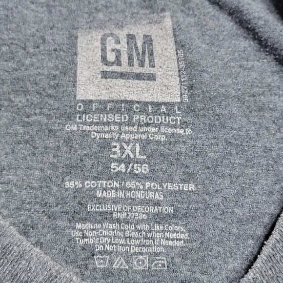 GM Official Licensed Product Firebird Graphic SS Tee Dark Grey Size 3XL (54/56) - Picture 4 of 4